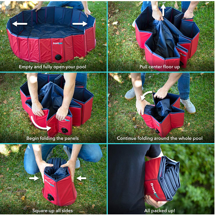 Manufacturers Currently Available Pet Bathtub Collapsible Pet Pool PVC Fit for Children Adults Foldable Tub