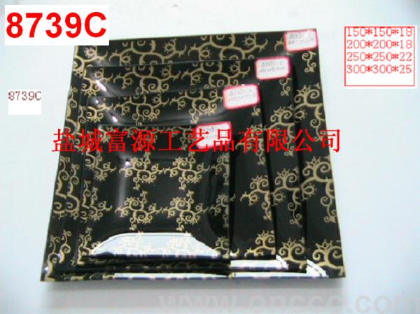 8739C screen printing glass fruit tray