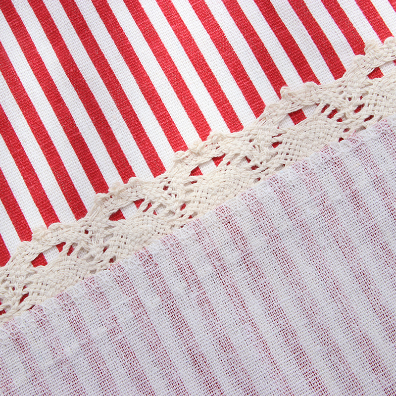 Taobao direct new cloth art cotton and linen striped tablecloth fashion simple table cloth factory home custom wholesale