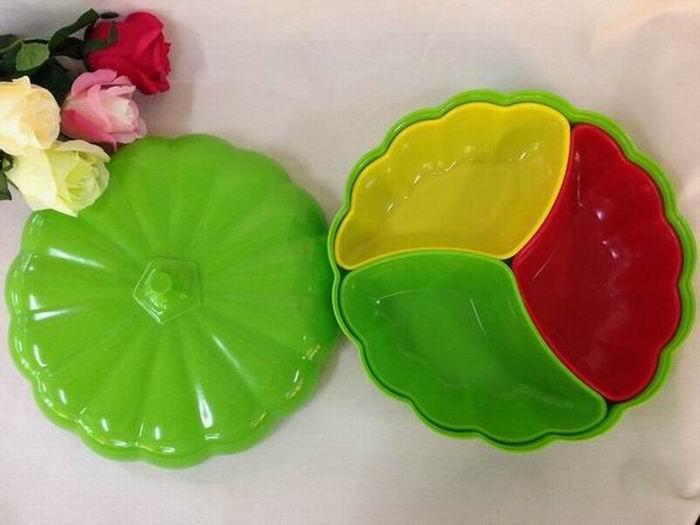 Miamine plastic pumpkin candy box creative dry fruit box wedding fruit box fruit tray separated storage box