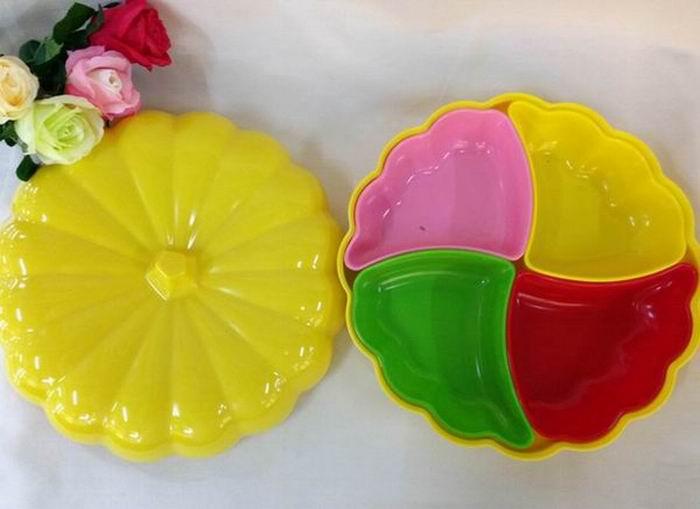Miamine plastic pumpkin candy box creative dry fruit box wedding fruit box fruit tray separated storage box