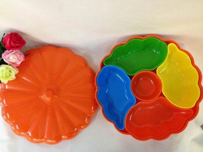Miamine plastic pumpkin candy box creative dry fruit box wedding fruit box fruit tray separated storage box