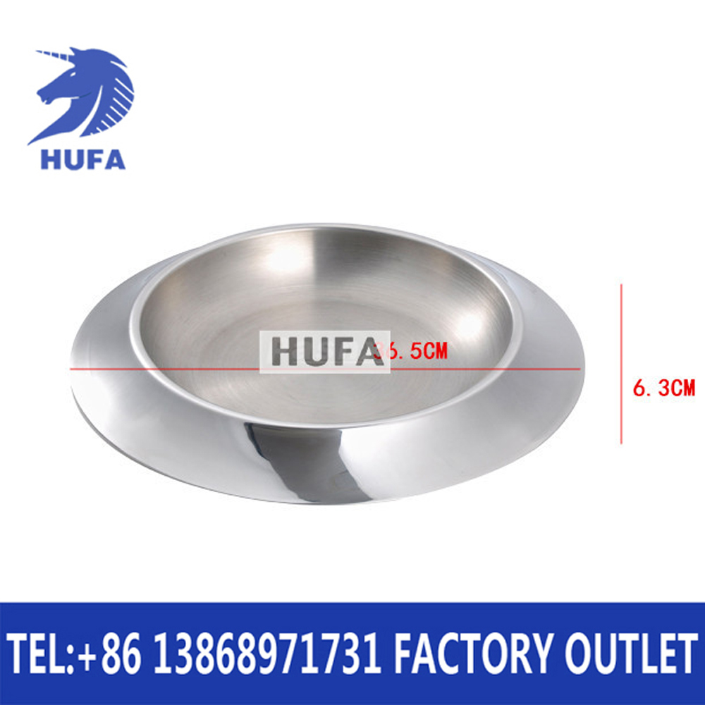 Hotel supplies stainless steel fruit tray saucer-shaped double layer fruit tray stainless steel kitchenware