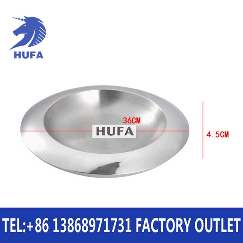 Hotel supplies stainless steel fruit tray saucer-shaped double layer fruit tray stainless steel kitchenware