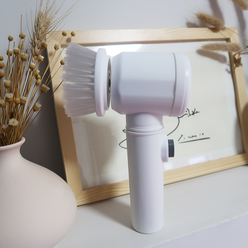 5in1 Bathtub Electric Cleaning Brush Bathtub Brush Bathtub Brush Kitchen Bathroom Lazy Glass Short Handle Brush