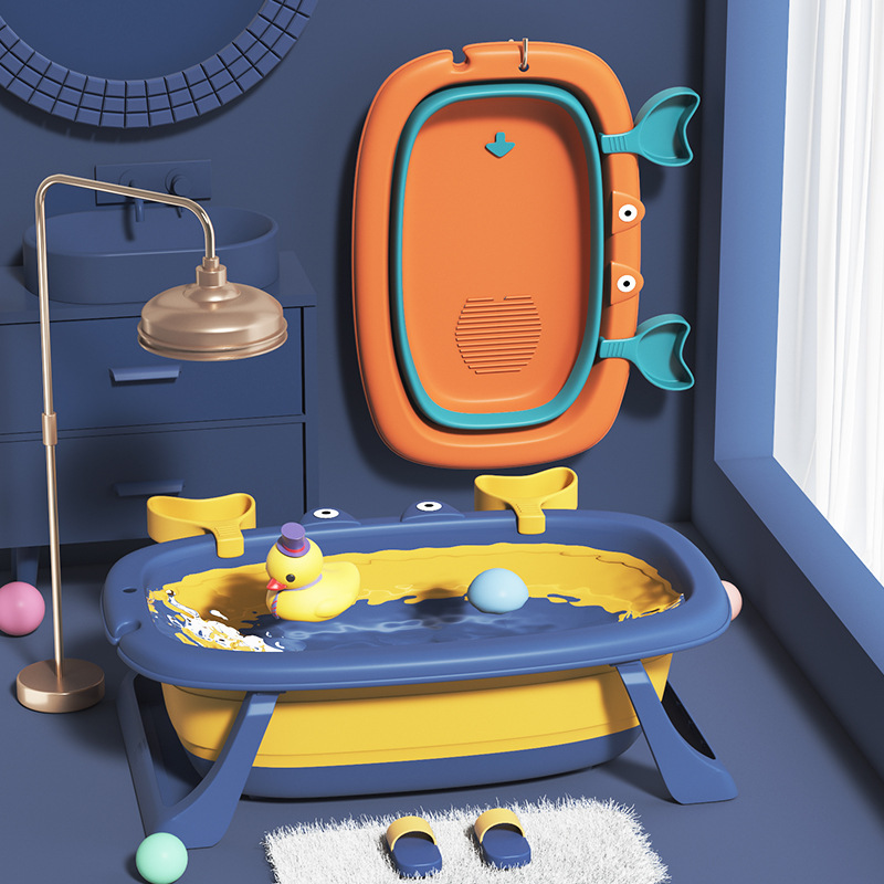 Baby Bathtub Baby Foldable Bathtub Children Sitting Lying Small Size Bath Bucket Household Newborn Children&#039;s Products