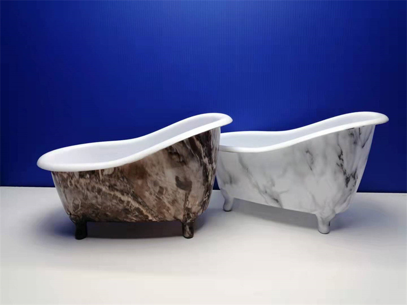Colorful Water Transfer Simulation Bathtub Bathroom Countertop Storage Box Home Desktop Small Object Storage Factory Customization