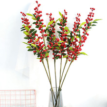 Simulation 5 Fork Berry Red Bean Branch Fortune Fruit Foam Chinese Hawthorn Pulp Berry Real Shooting Props Simulation 5 Fork Berry Red Bean Branch Fortune Fruit Foam Chinese Hawthorn Pulp Berry Real Shooting Props