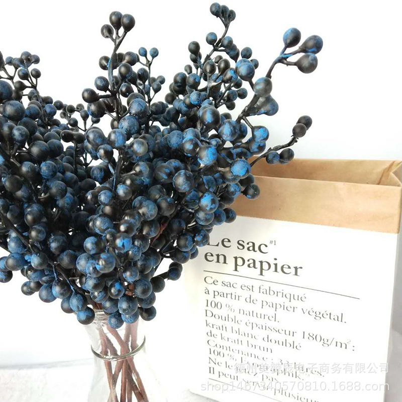 Simulation 5 Fork Berry Red Bean Branch Fortune Fruit Foam Chinese Hawthorn Pulp Berry Real Shooting Props Simulation 5 Fork Berry Red Bean Branch Fortune Fruit Foam Chinese Hawthorn Pulp Berry Real Shooting Props