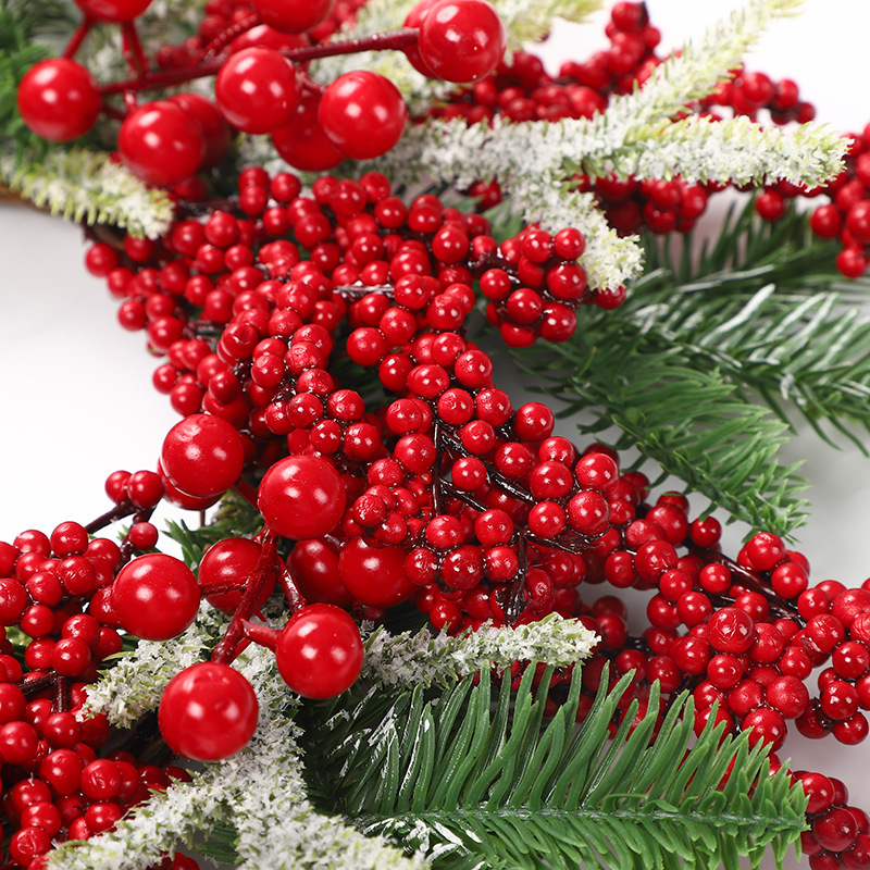 Amazon Cross-Border Simulation Christmas Garland Berry String Fortune Fruit Garland Home Decoration Door Wall Hanging