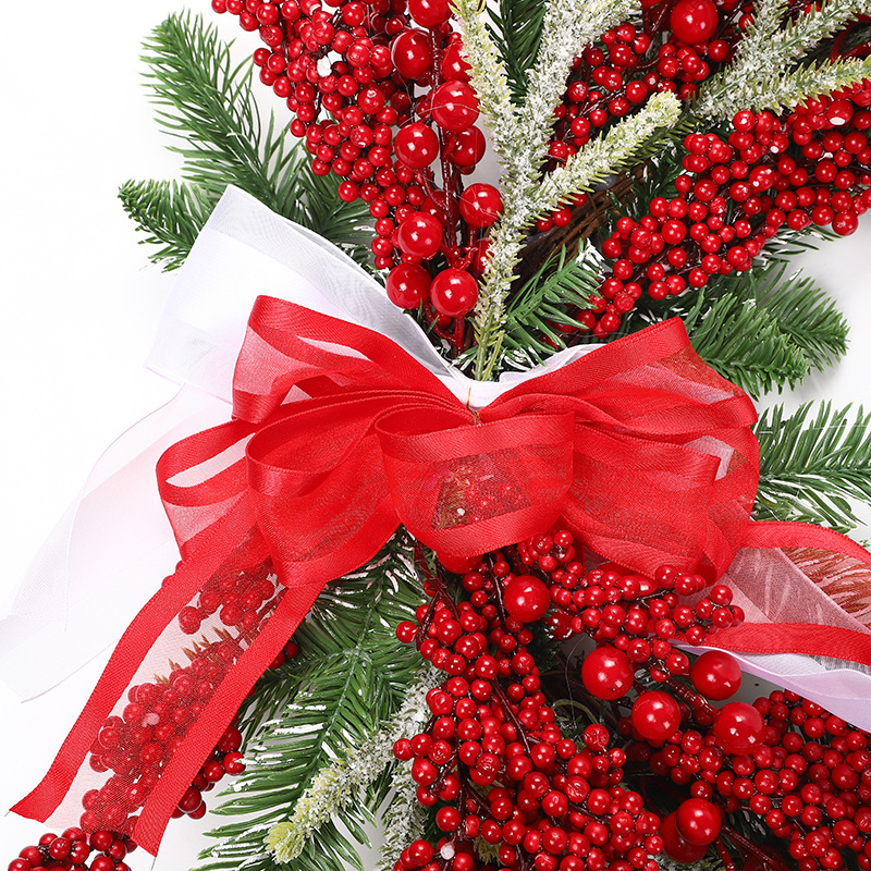 Amazon Cross-Border Simulation Christmas Garland Berry String Fortune Fruit Garland Home Decoration Door Wall Hanging