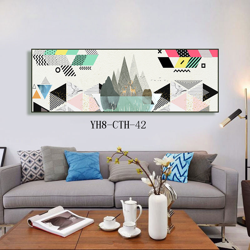 Modern Minimalist Living Room Wall Slightly Luxury Painting Horizontal Office Bedroom Decorative Painting Fortune Deer Sofa Background Painting Modern Minimalist Living Room Wall Slightly Luxury Painting Horizontal Office Bedroom Decorative Painting Fortune Deer Sofa Background Painting