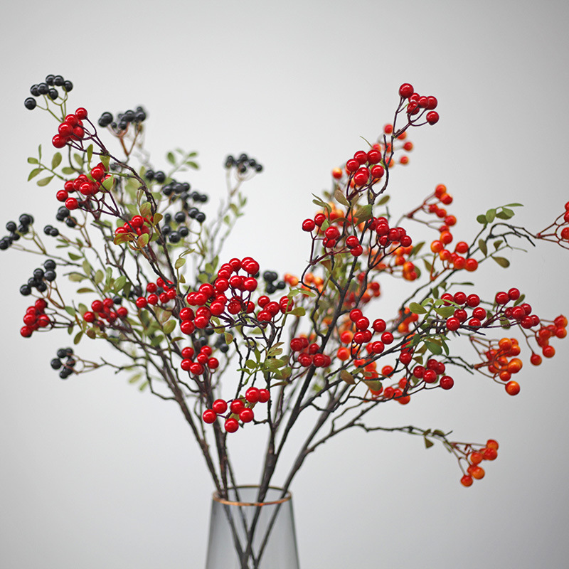 American Flower Arrangement Foam Fruit Fortune Fruit Home Decoration Christmas Chinese Hawthorn Festive Berry