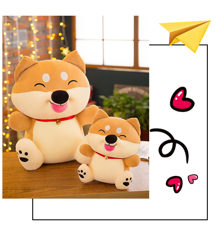 Plush Toy New 2020 Christmas Cartoon software sitting dog Plush Toy Fortune dog doll Plush Toy New 2020 Christmas Cartoon software sitting dog Plush Toy Fortune dog doll