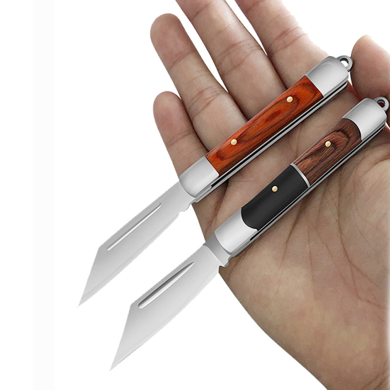 Mini Small Kitchen Knife Blade Handmade Collection Fortune King Is Coming to Town Gift Gift Knife Keychain Pendant Knife