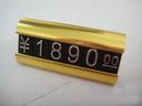 Curved aluminum price tag price list price price tag cards