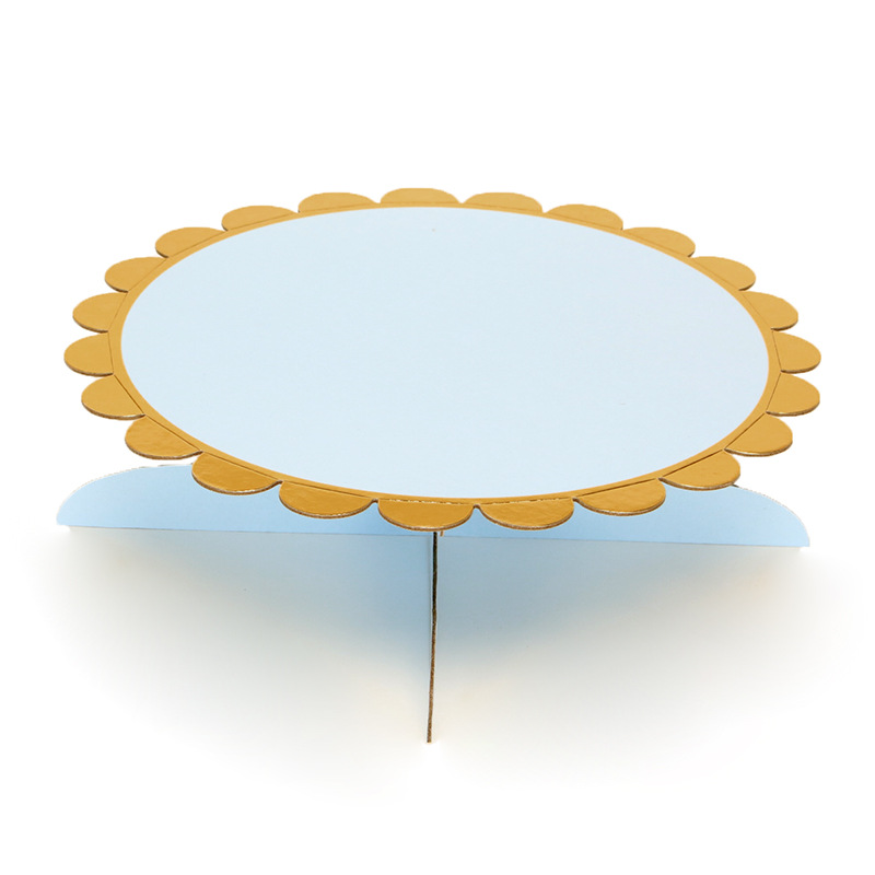 Factory Wholesale Single-Layer Paper Cake Rack Children&#039;s Birthday Party Dress up Disposable Pastry Dessert Shelves