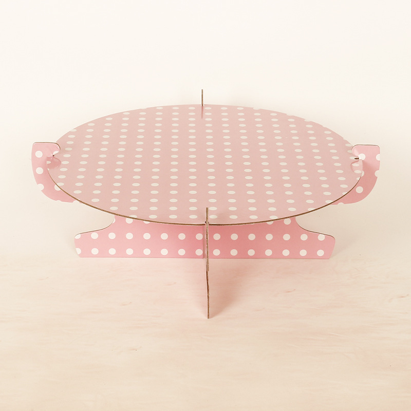 Factory Wholesale Single-Layer Paper Cake Rack Children's Birthday Party Dress up Disposable Pastry Dessert Shelves