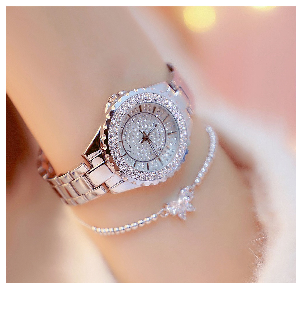 BS New Arrival Hot Sale Watch Factory Direct Sales Foreign Trade Linked List Women&#039;s Watch Full of Diamonds One Piece Dropshipping Fa0280l