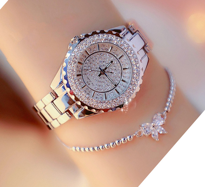 BS New Arrival Hot Sale Watch Factory Direct Sales Foreign Trade Linked List Women&#039;s Watch Full of Diamonds One Piece Dropshipping Fa0280l