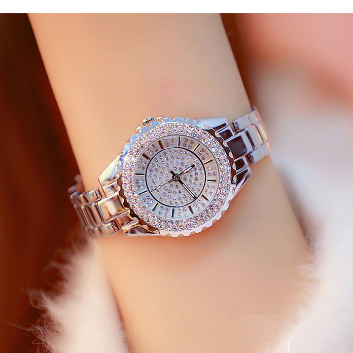BS New Arrival Hot Sale Watch Factory Direct Sales Foreign Trade Linked List Women&#039;s Watch Full of Diamonds One Piece Dropshipping Fa0280l