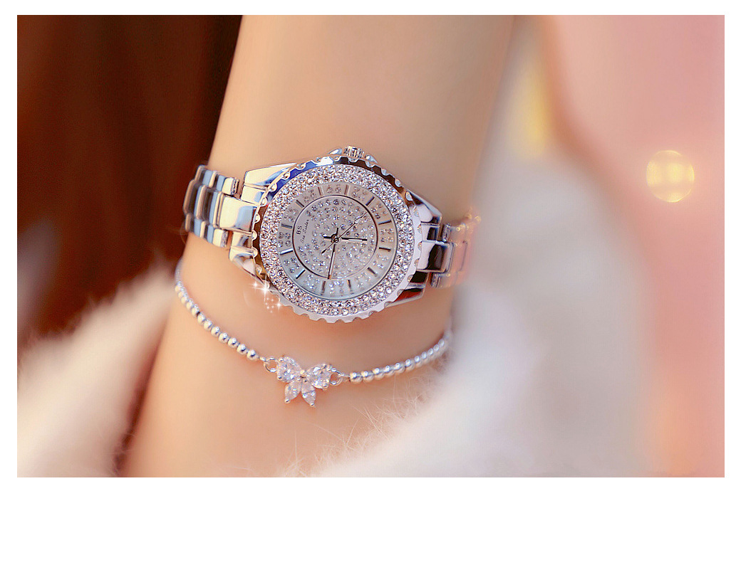 BS New Arrival Hot Sale Watch Factory Direct Sales Foreign Trade Linked List Women's Watch Full of Diamonds One Piece Dropshipping Fa0280l