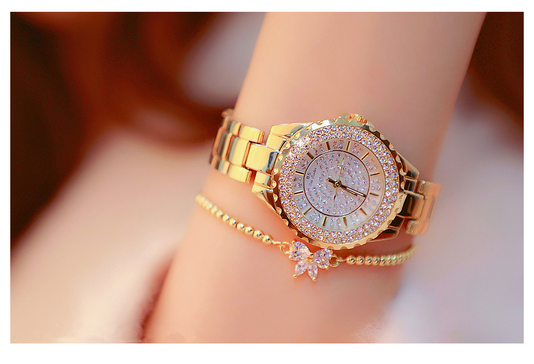 BS New Arrival Hot Sale Watch Factory Direct Sales Foreign Trade Linked List Women's Watch Full of Diamonds One Piece Dropshipping Fa0280l