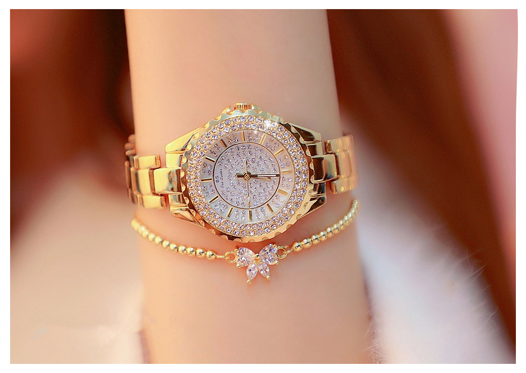 BS New Arrival Hot Sale Watch Factory Direct Sales Foreign Trade Linked List Women's Watch Full of Diamonds One Piece Dropshipping Fa0280l