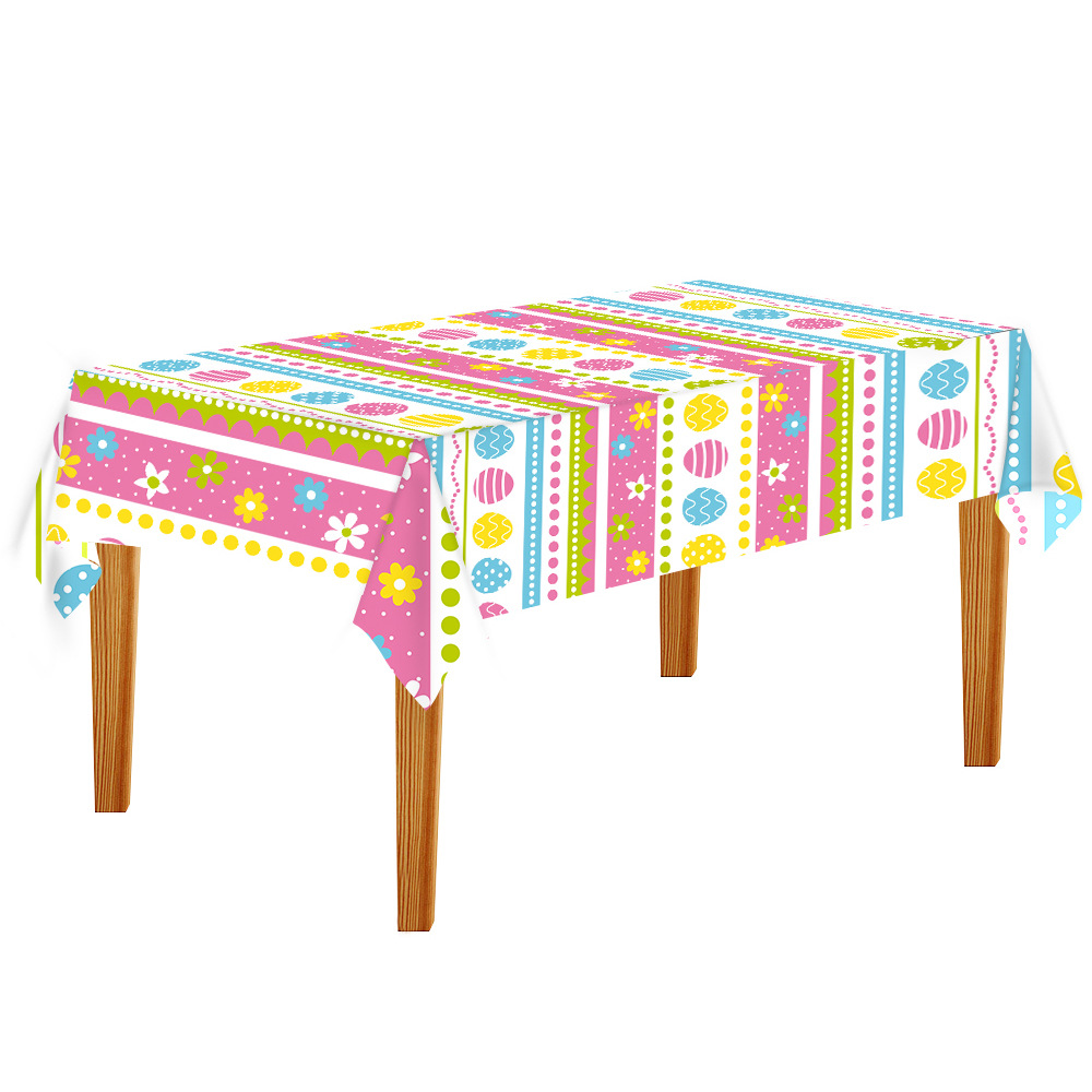 Exclusive for Cross-Border Thickened Easter Day Party Gathering Landscape Dining Table Disposable Tablecloth