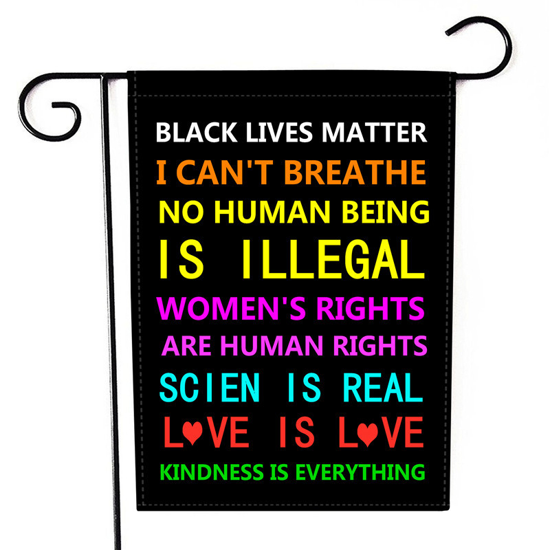 European and American Protest Flag Black Lives Matter I Can't Breathe Letters Garden Flag Election Flag European and American Protest Flag Black Lives Matter I Can't Breathe Letters Garden Flag Election Flag