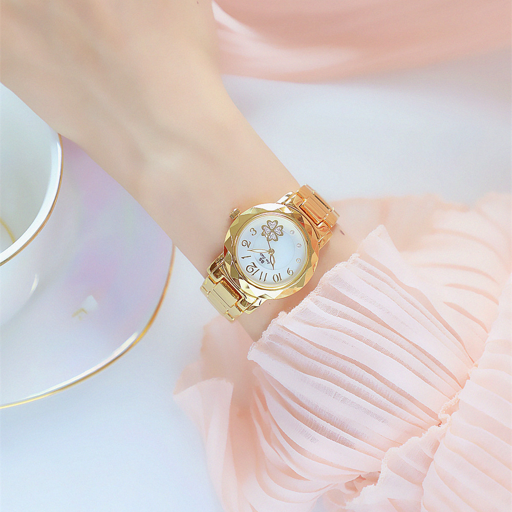 BS New Arrival Hot Sale Watch Factory Direct Sales Foreign Trade Linked List Customization Women&#039;s Watch Full of Diamonds One Piece Dropshipping Fa1481
