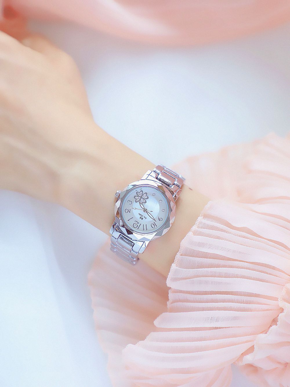 BS New Arrival Hot Sale Watch Factory Direct Sales Foreign Trade Linked List Customization Women's Watch Full of Diamonds One Piece Dropshipping Fa1481