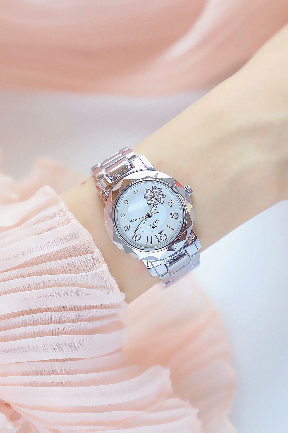BS New Arrival Hot Sale Watch Factory Direct Sales Foreign Trade Linked List Customization Women's Watch Full of Diamonds One Piece Dropshipping Fa1481
