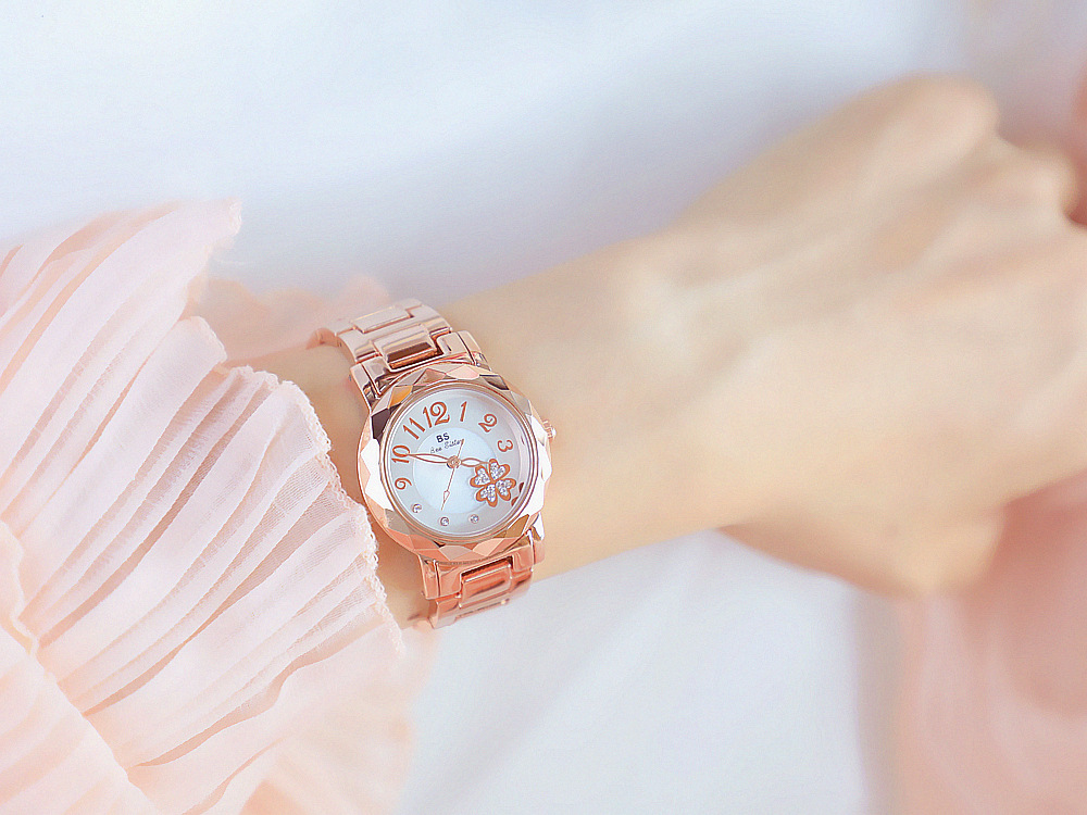 BS New Arrival Hot Sale Watch Factory Direct Sales Foreign Trade Linked List Customization Women's Watch Full of Diamonds One Piece Dropshipping Fa1481