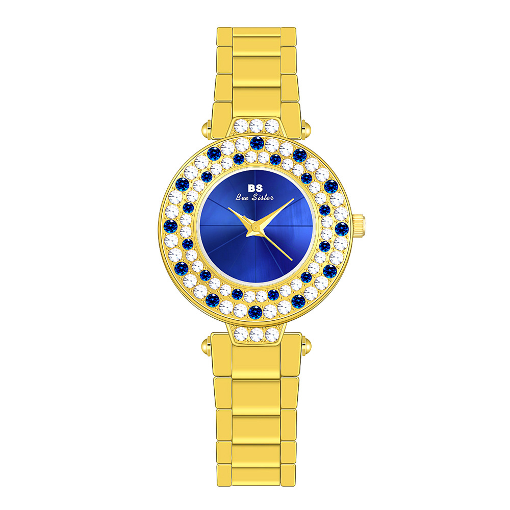 BS New Arrival Hot Sale Watch Factory Direct Sales Foreign Trade Linked List Customization Women's Watch Full of Diamonds Generation Fa1625