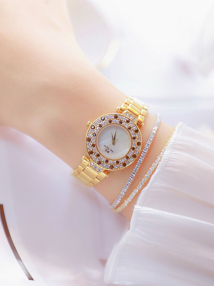 BS New Arrival Hot Sale Watch Factory Direct Sales Foreign Trade Linked List Customization Women's Watch Full of Diamonds Generation Fa1625