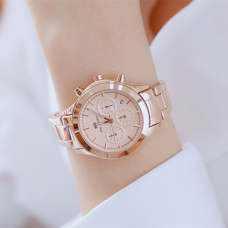 BS New Arrival Hot Sale Watch Factory Direct Sales Foreign Trade Linked List Customization Women&#039;s Watch Full of Diamonds One Piece Dropshipping B0903