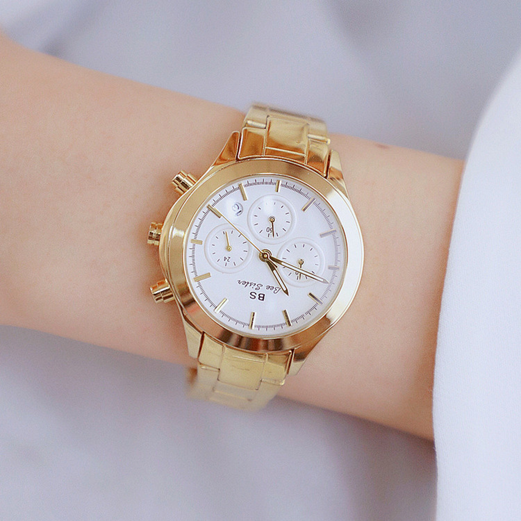 BS New Arrival Hot Sale Watch Factory Direct Sales Foreign Trade Linked List Customization Women&#039;s Watch Full of Diamonds One Piece Dropshipping B0903