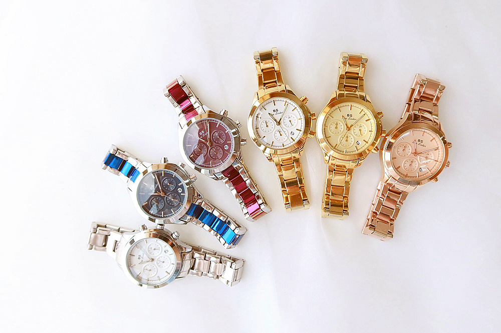 BS New Arrival Hot Sale Watch Factory Direct Sales Foreign Trade Linked List Customization Women's Watch Full of Diamonds One Piece Dropshipping B0903