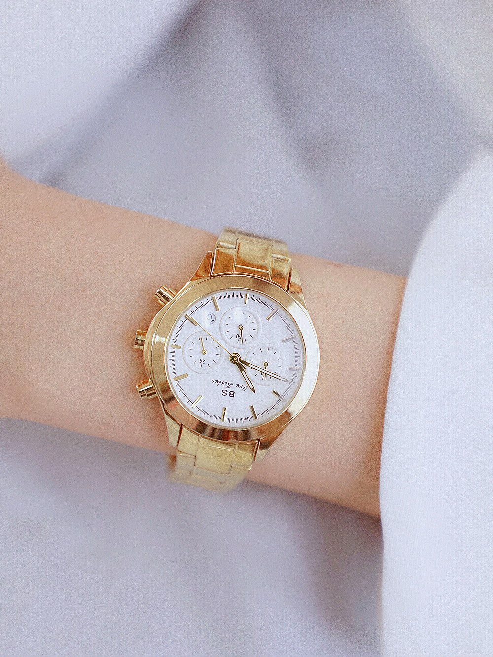 BS New Arrival Hot Sale Watch Factory Direct Sales Foreign Trade Linked List Customization Women's Watch Full of Diamonds One Piece Dropshipping B0903