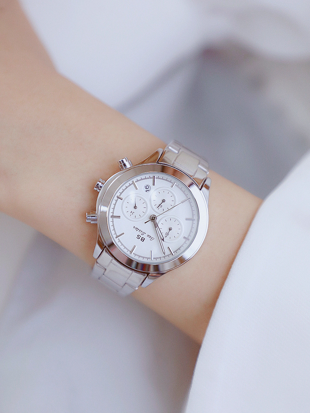 BS New Arrival Hot Sale Watch Factory Direct Sales Foreign Trade Linked List Customization Women's Watch Full of Diamonds One Piece Dropshipping B0903