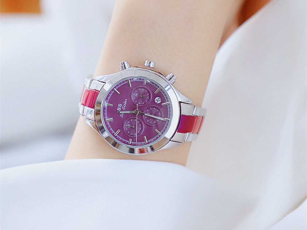 BS New Arrival Hot Sale Watch Factory Direct Sales Foreign Trade Linked List Customization Women's Watch Full of Diamonds One Piece Dropshipping B0903