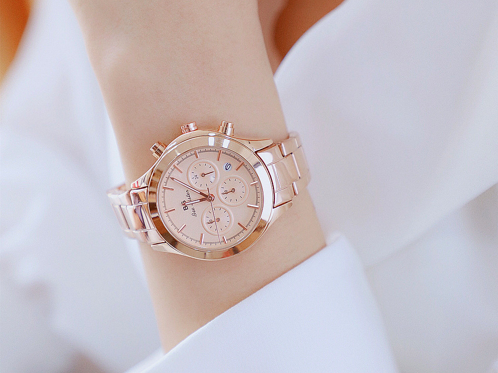 BS New Arrival Hot Sale Watch Factory Direct Sales Foreign Trade Linked List Customization Women's Watch Full of Diamonds One Piece Dropshipping B0903