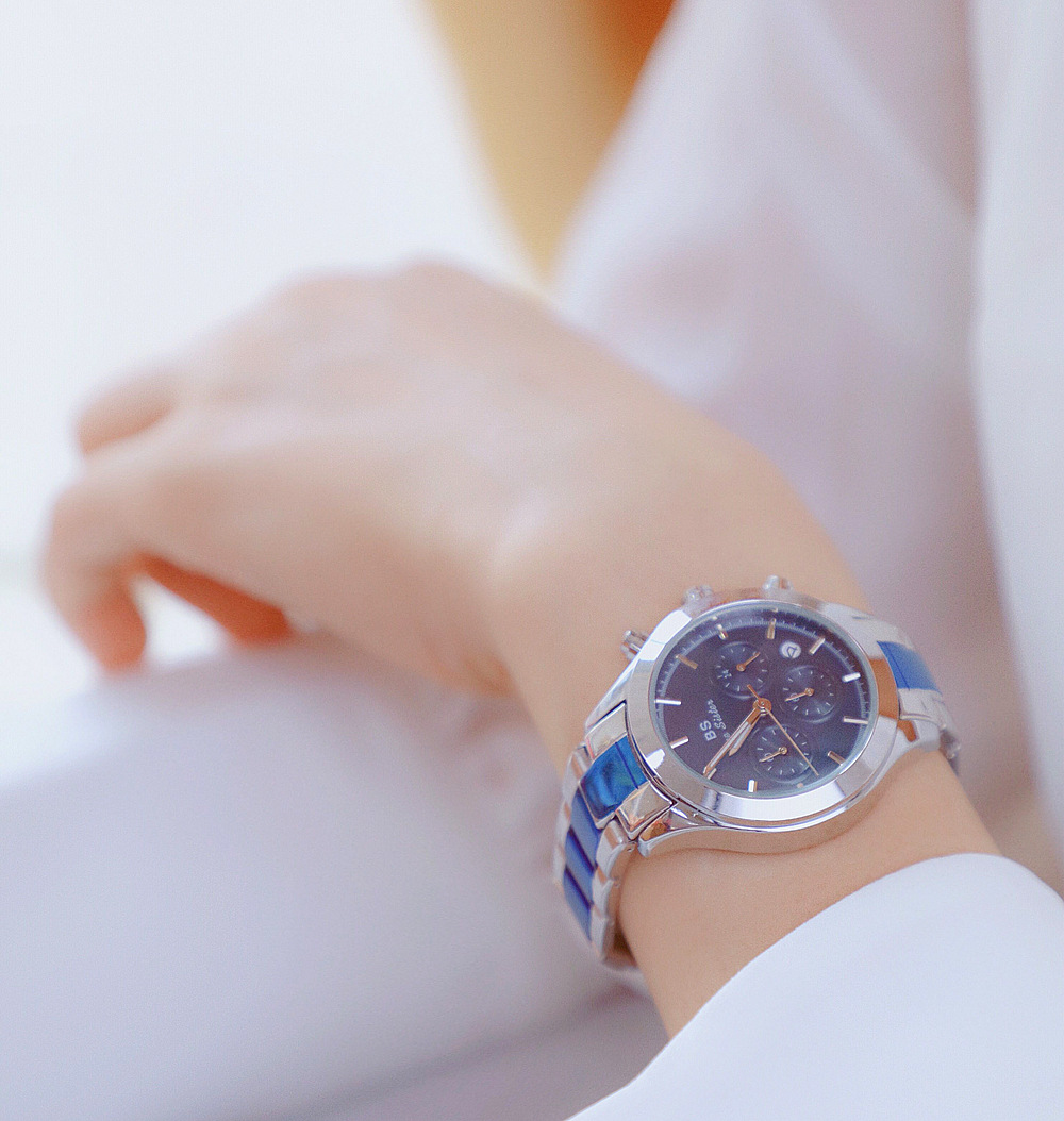 BS New Arrival Hot Sale Watch Factory Direct Sales Foreign Trade Linked List Customization Women's Watch Full of Diamonds One Piece Dropshipping B0903