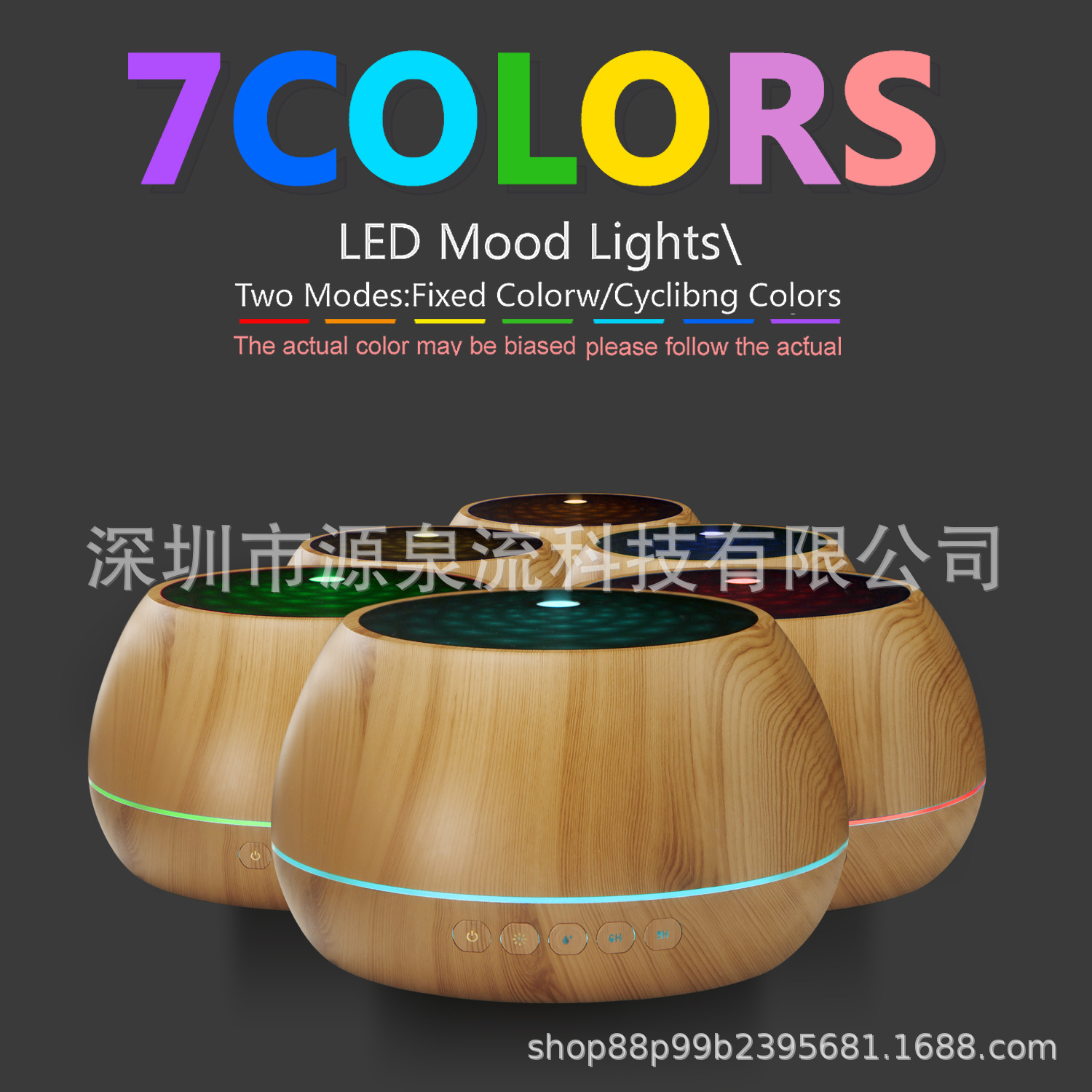 Air Disinfection Anion Ultrasonic Aroma Diffuser Humidifier 1000ml Household Mute Air Purification Nebulizing Diffuser