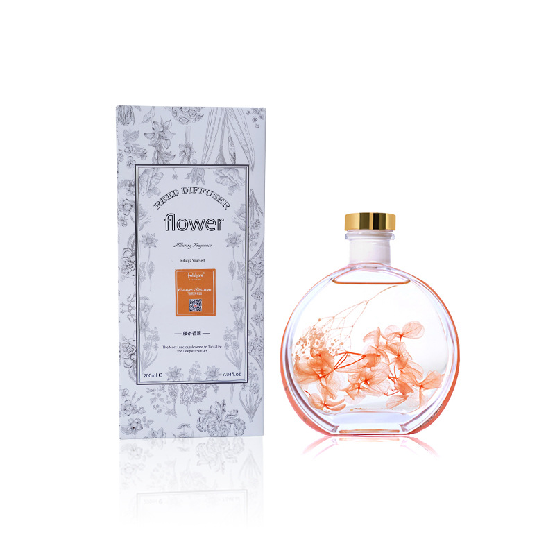 Large Capacity Preserved Fresh Flower Fire-Free Aromatherapy Indoor Home Organic Essence Oil Bedroom and Toilet Incense Dried Flower Rattan Aroma