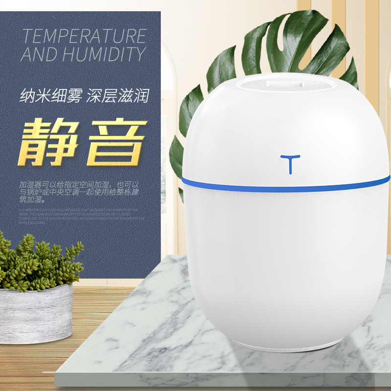 New USB Humidifier Egg Small Humidifier Desktop Aroma Diffuser Car Atomizer Cross-Border Small Appliances