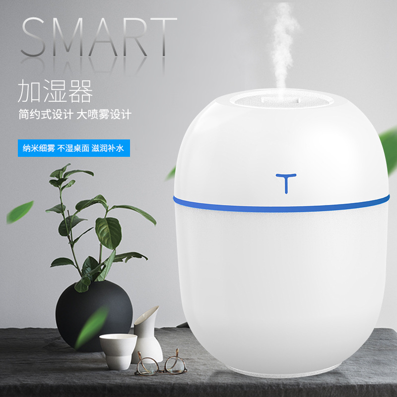 New USB Humidifier Egg Small Humidifier Desktop Aroma Diffuser Car Atomizer Cross-Border Small Appliances