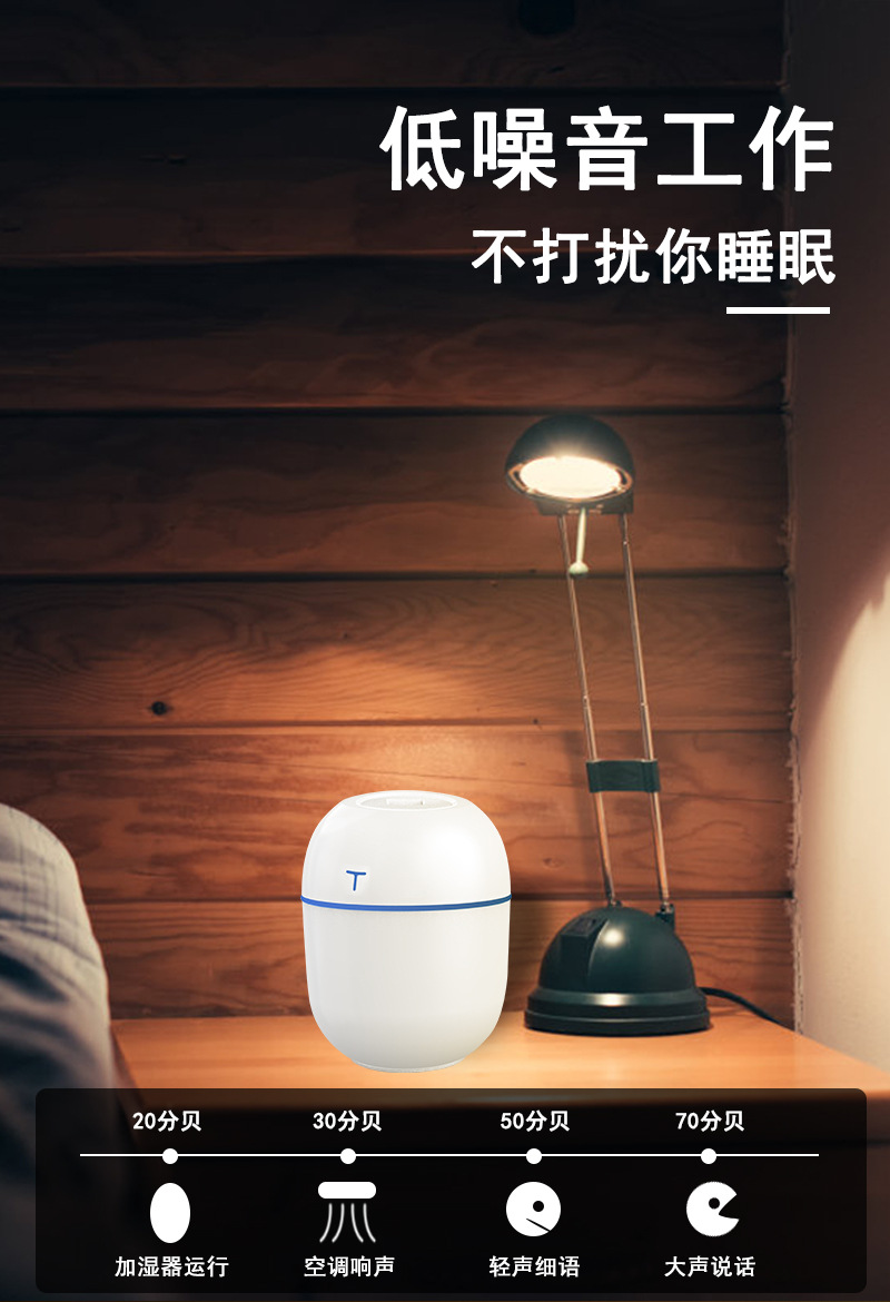 New USB Humidifier Egg Small Humidifier Desktop Aroma Diffuser Car Atomizer Cross-Border Small Appliances