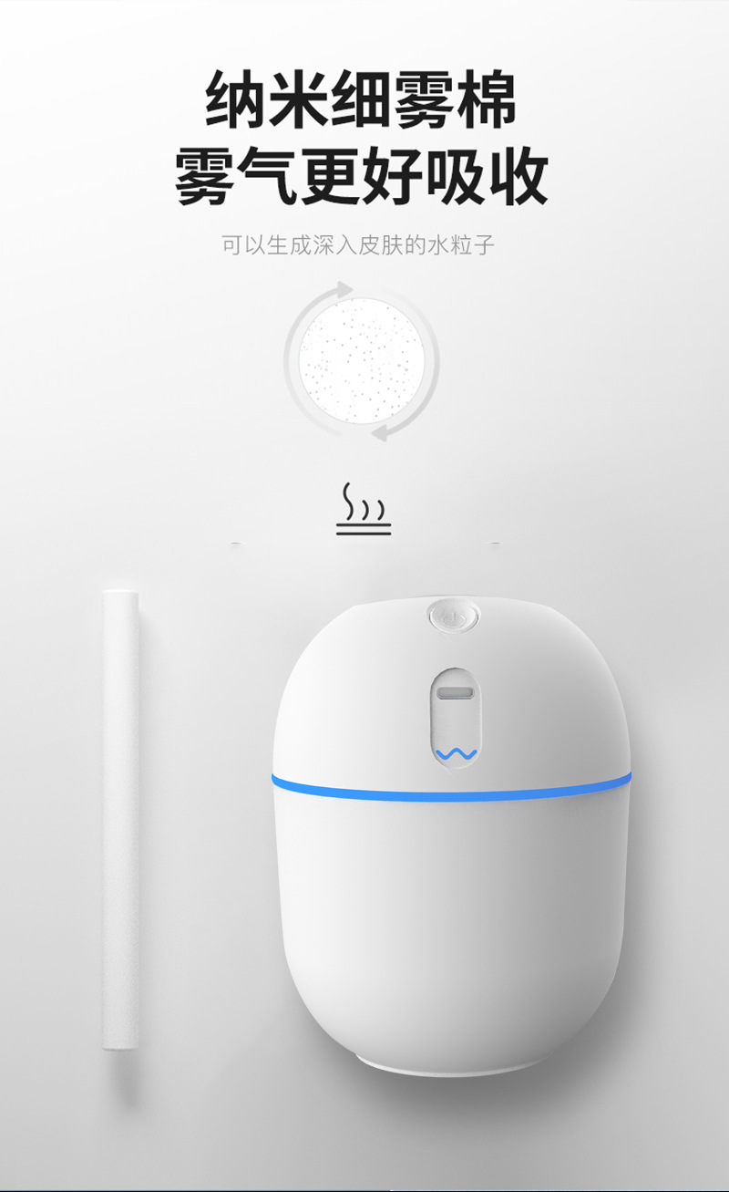 New USB Humidifier Egg Small Humidifier Desktop Aroma Diffuser Car Atomizer Cross-Border Small Appliances